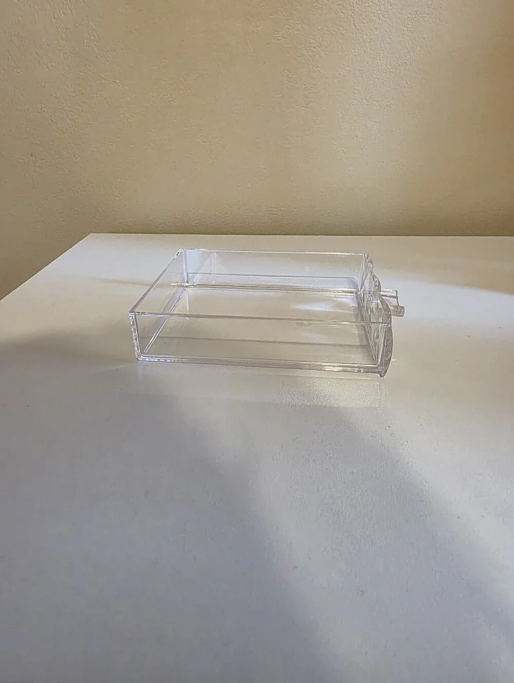 Haus Of Glam Iridescent Clear 4-Drawer Makeup Organizer